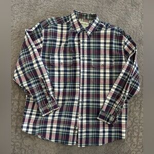 Men’s Eddie Bauer, large plaid shirt